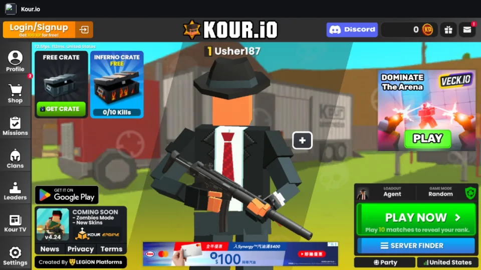 Kour.io gameplay screenshot 2